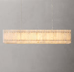 San Marco Alabaster Linear Chandelier 54"