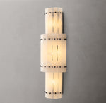 San Marco Alabaster Grand Round Sconce