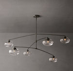 Cabrette Clear Glass Mobile Round Chandelier