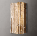 Lattice Clear Glass Sconce 15"