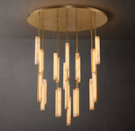 Audubon Alabaster Round Chandelier 56"