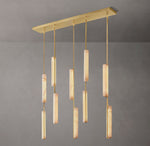 Audubon Alabaster Linear Chandelier 54"