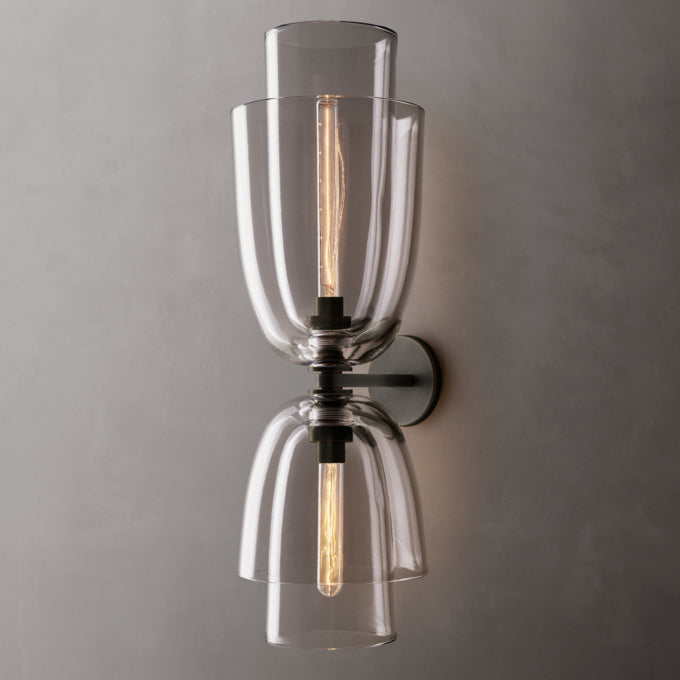 Blom Clear Glass Cloche Grand Sconce