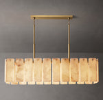 Calamette Onyx Rectangular Chandelier 60"