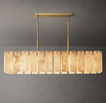Calamette Onyx Rectangular Chandelier 74"