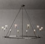 Torche De Verre Round Chandelier 70"