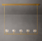 Boule De Cristal Clear Glass Linear Chandelier 48"