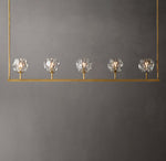 Boule De Cristal Clear Glass Linear Chandelier 48"