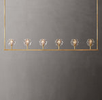 Boule De Cristal Clear Glass Linear Chandelier 60"