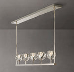 Boule De Cristal Clear Glass Linear Chandelier 48"