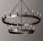 Camino Vintage Filament Two-Tier Chandelier 38"