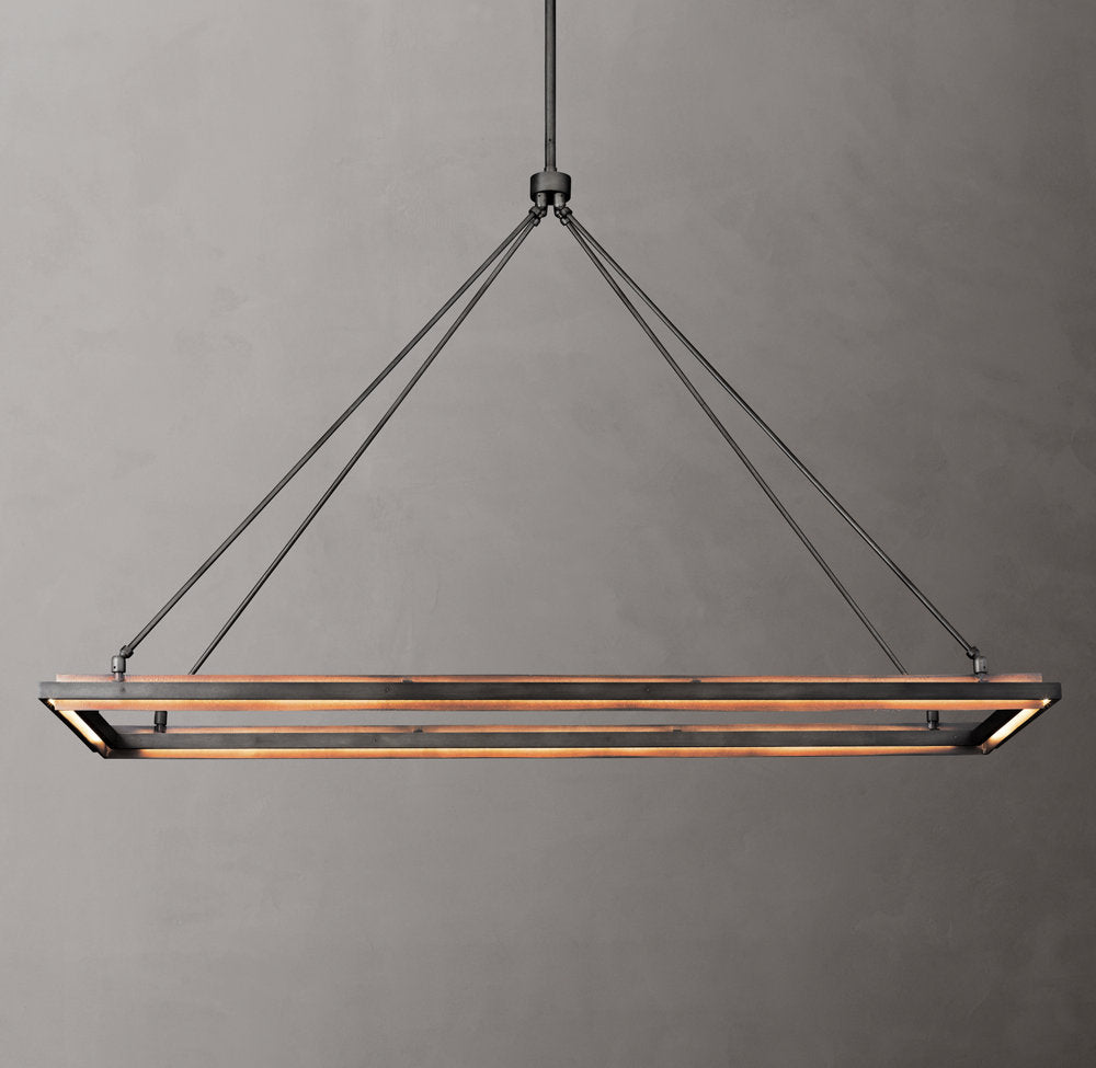 Peralta Rectangular Chandelier 62"