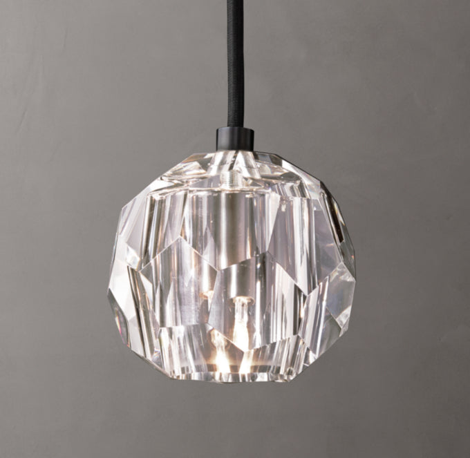 Boule De Cristal Clear Glass Cord Pendant