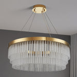 Ivetri Glass Modern Chandelier