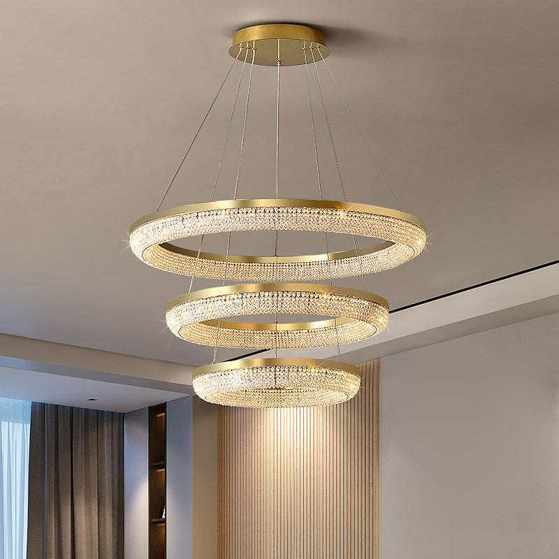 Bergamo 3-Tier Crystal Chandelier Light