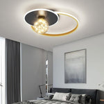 Geometric Circles Globe LED Modern Ceiling Lights Flush Mount Lighting