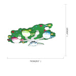 LED Wildlife Colorful Painted Acrylic Glass Flush Mount Ceiling Light for Baby Kids