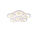 16 Lights Flower Dimmable LED White Nordic Ceiling Lights Flush Mount Lighting