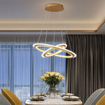 2-light Circles Shaped LED Nordic Chandeliers Hanging Ceiling Lights