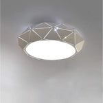 Geometric Drum Shaped LED Modern Flush Mount Lighting Ceiling Lights