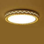 Circular Geometric Pattern LED White Modern Ceiling Light Flush Mount Lighting