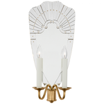 Adelaide Extra Large Double Sconce - Mirror and Natural Brass