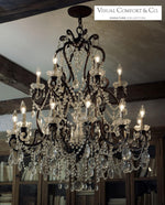 Adrianna Large Chandelier - Antiqued Gild