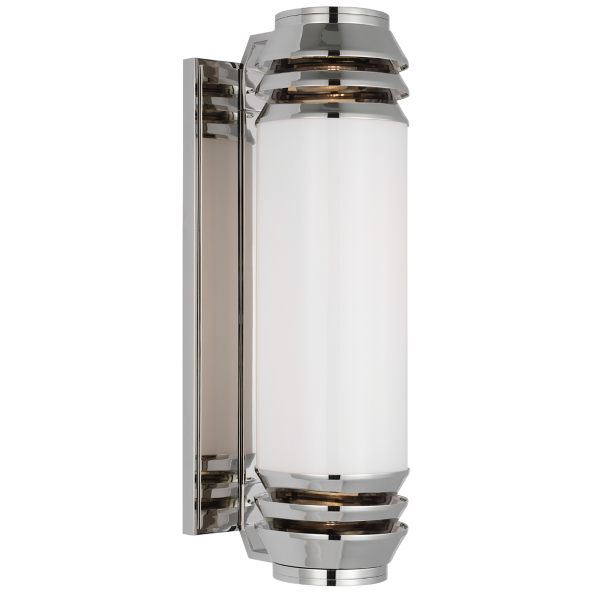 Perren Large Wall Sconce - Polished Nickel and Glass Rods