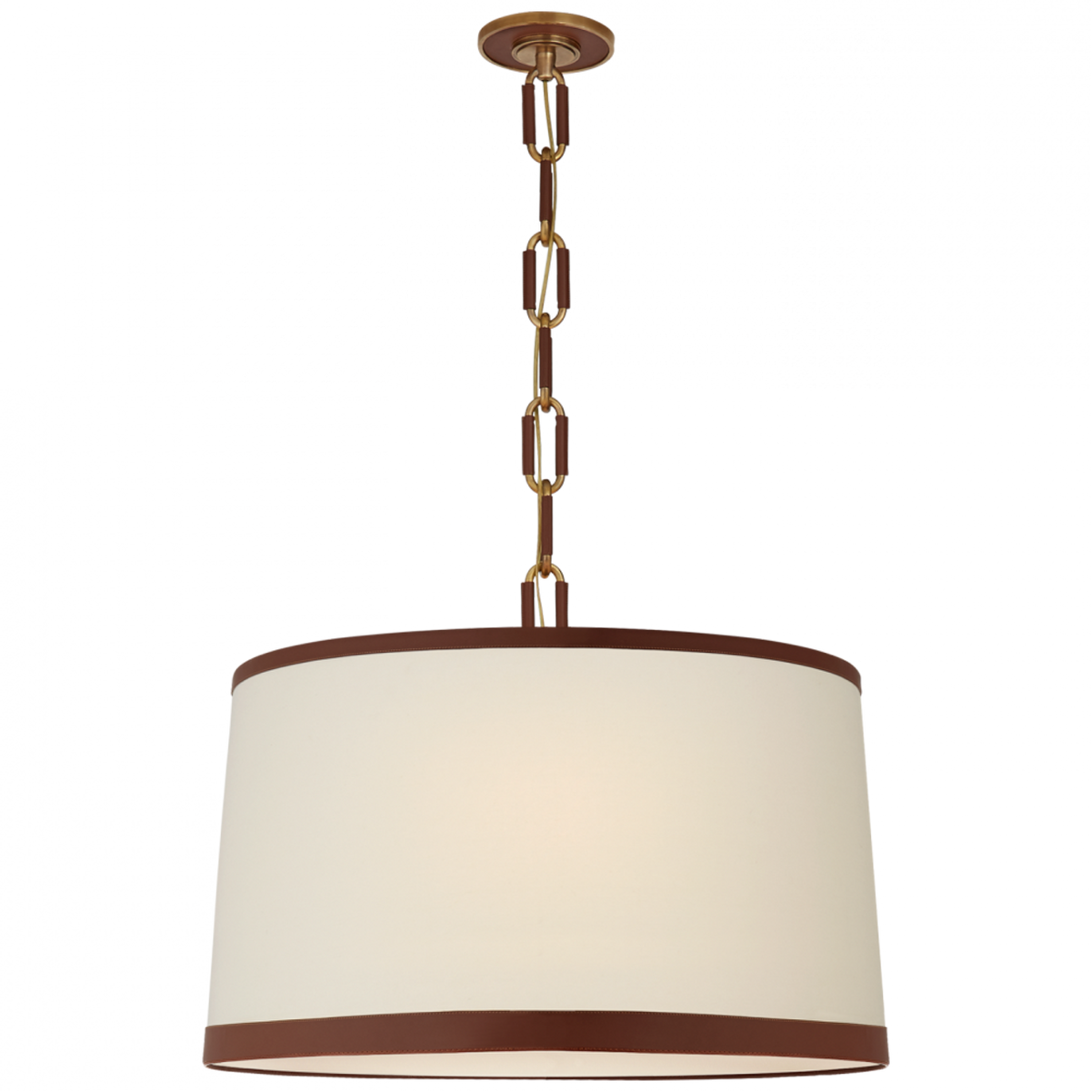 Perren 10" Pendant - Natural Brass and Glass Rods