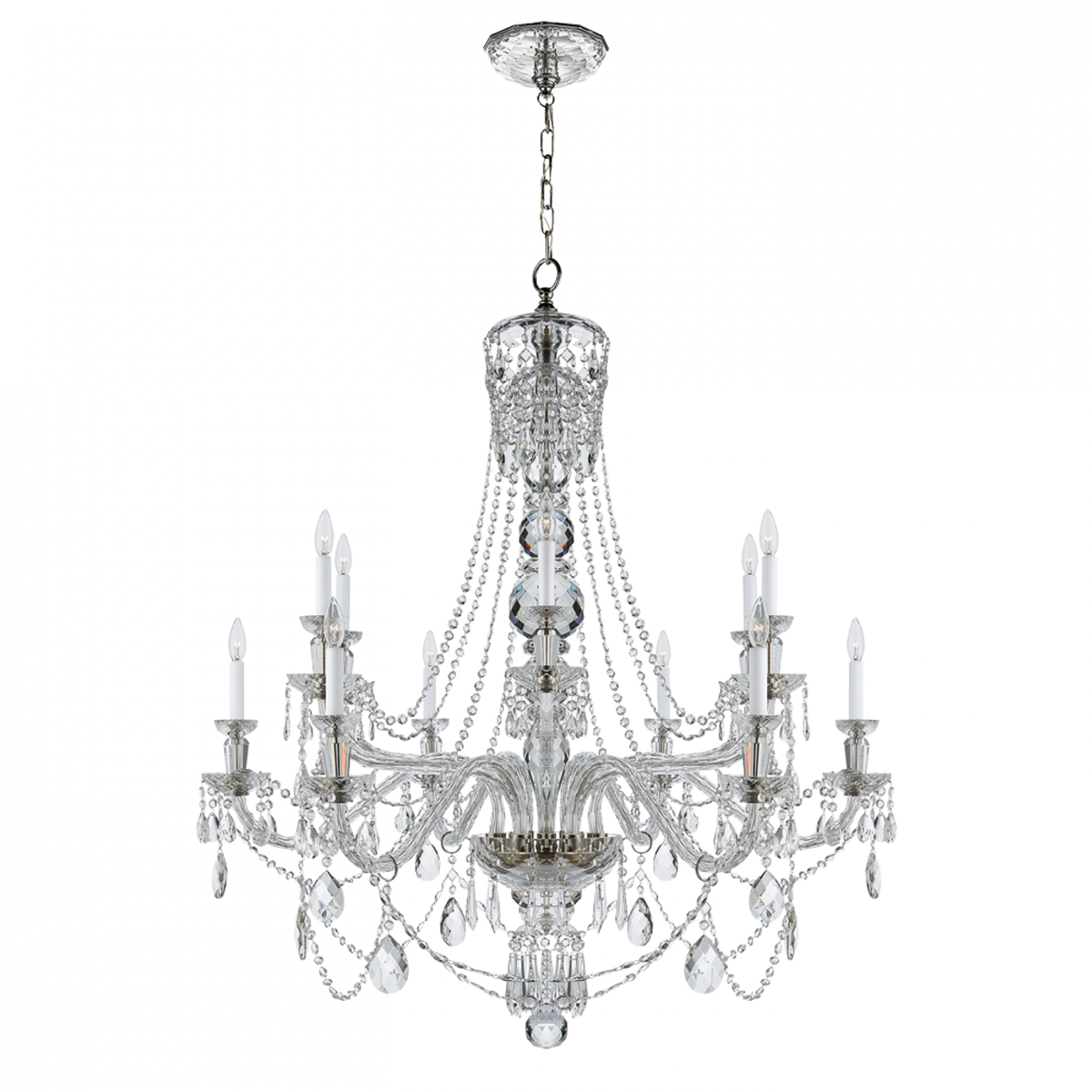 Daniela Two-Tier Chandelier - Crystal