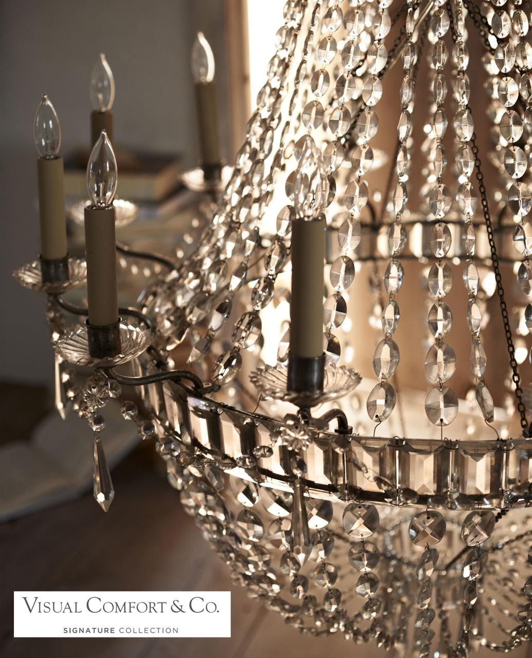 Evalina Chandelier - Butler's Silver