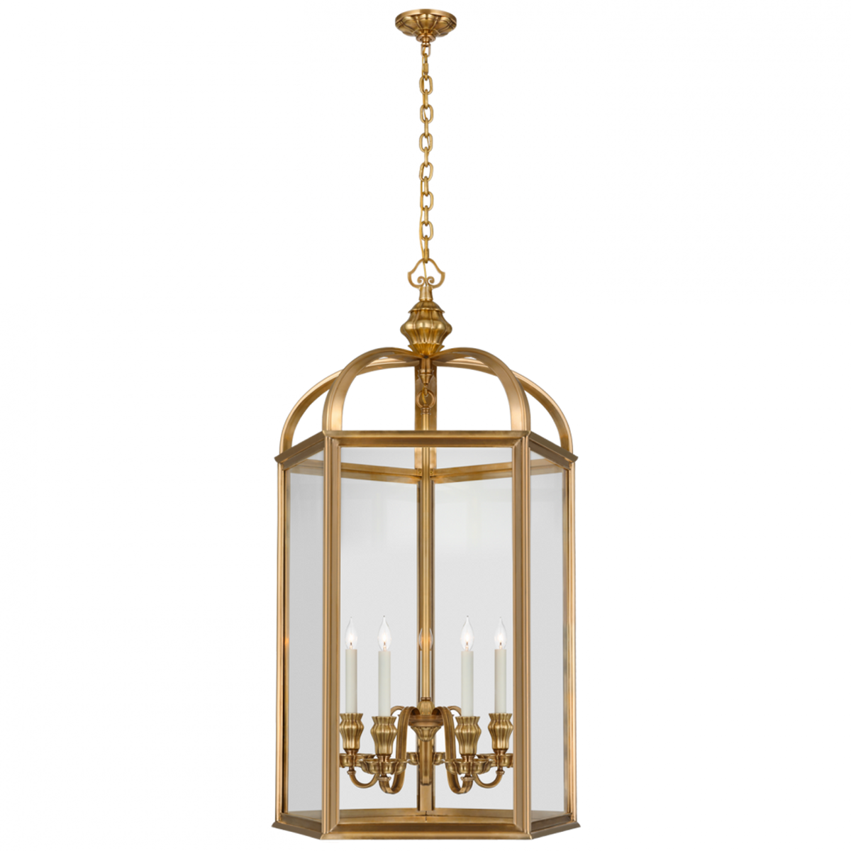 Northport Floor Lantern - Bronze and Teak