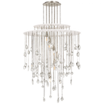 Hailee Medium Sculpted Chandelier - Natural Brass and Plaster White