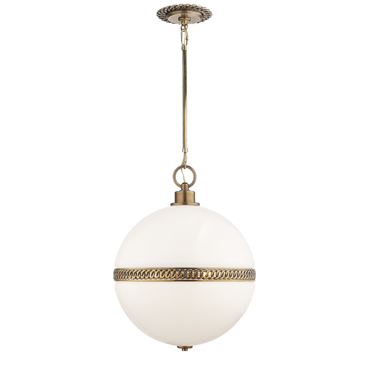 Hendricks Small Globe Pendant - Polished Nickel