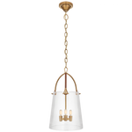 Edmund Large Lantern - Natural Brass