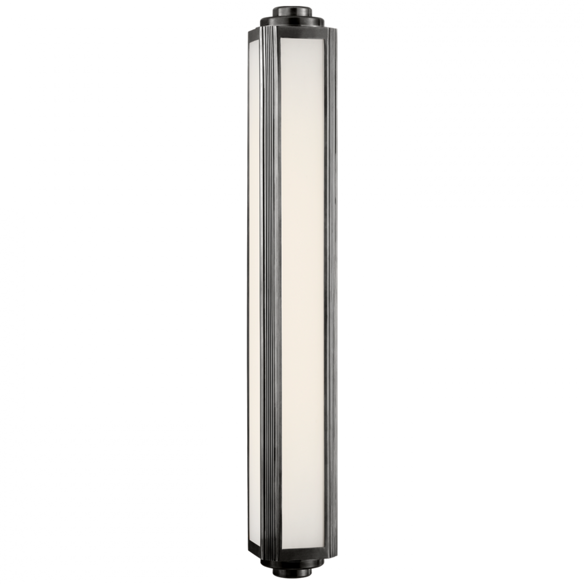 Northport 32" Linear Sconce - Polished Nickel and Teak