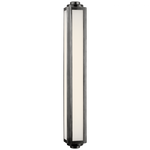 Northport 32" Linear Sconce - Polished Nickel and Teak
