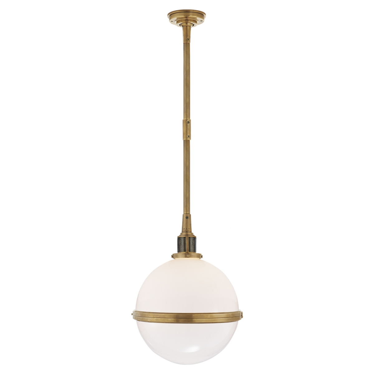 Hendricks Small Globe Pendant - Natural Brass