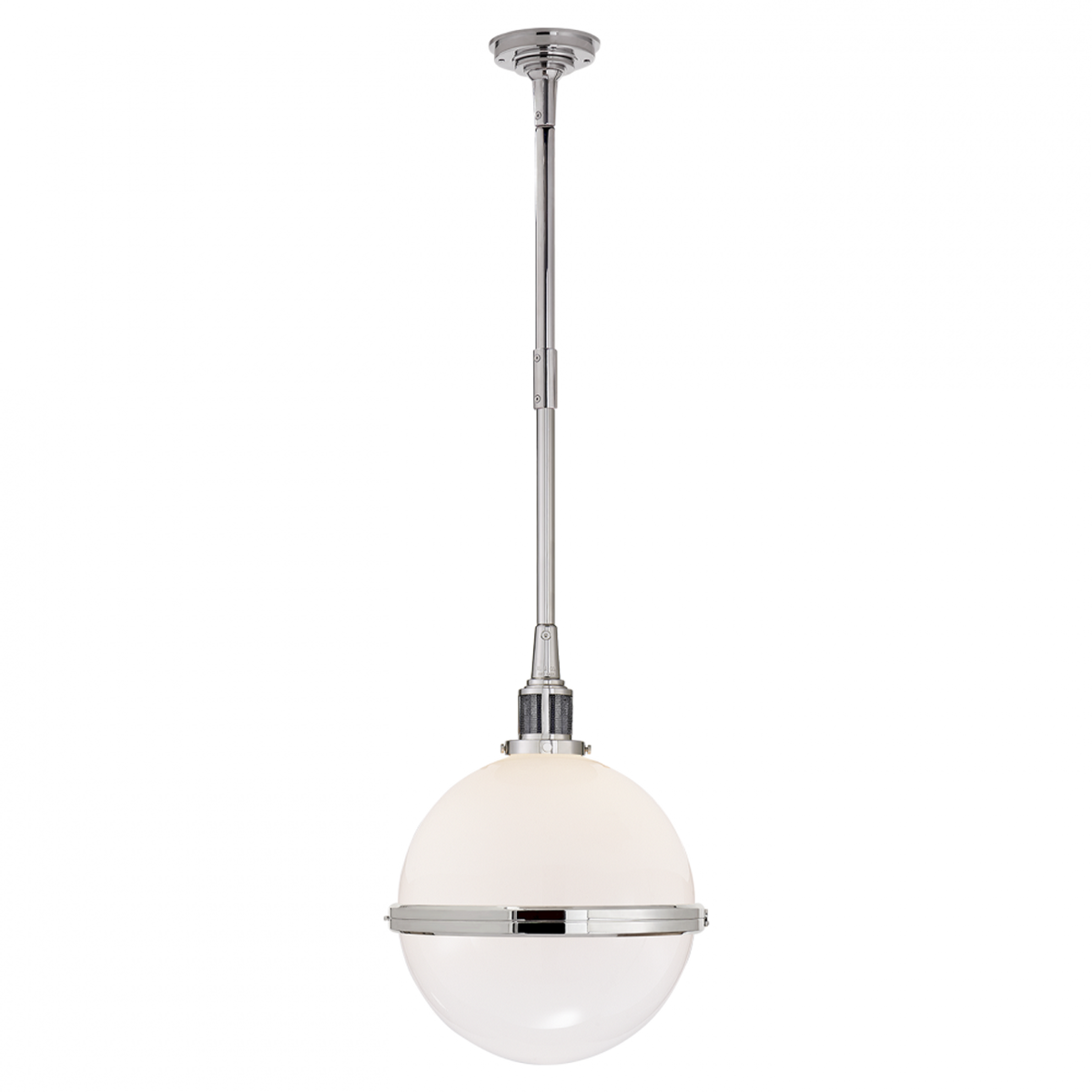Hendricks Small Globe Pendant - Polished Nickel