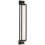 Northport 24" Linear Sconce - Natural Brass and Teak