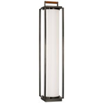 Northport Floor Lantern - Bronze and Teak