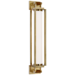 Adelaide Large Double Sconce - Mirror and Natural Brass