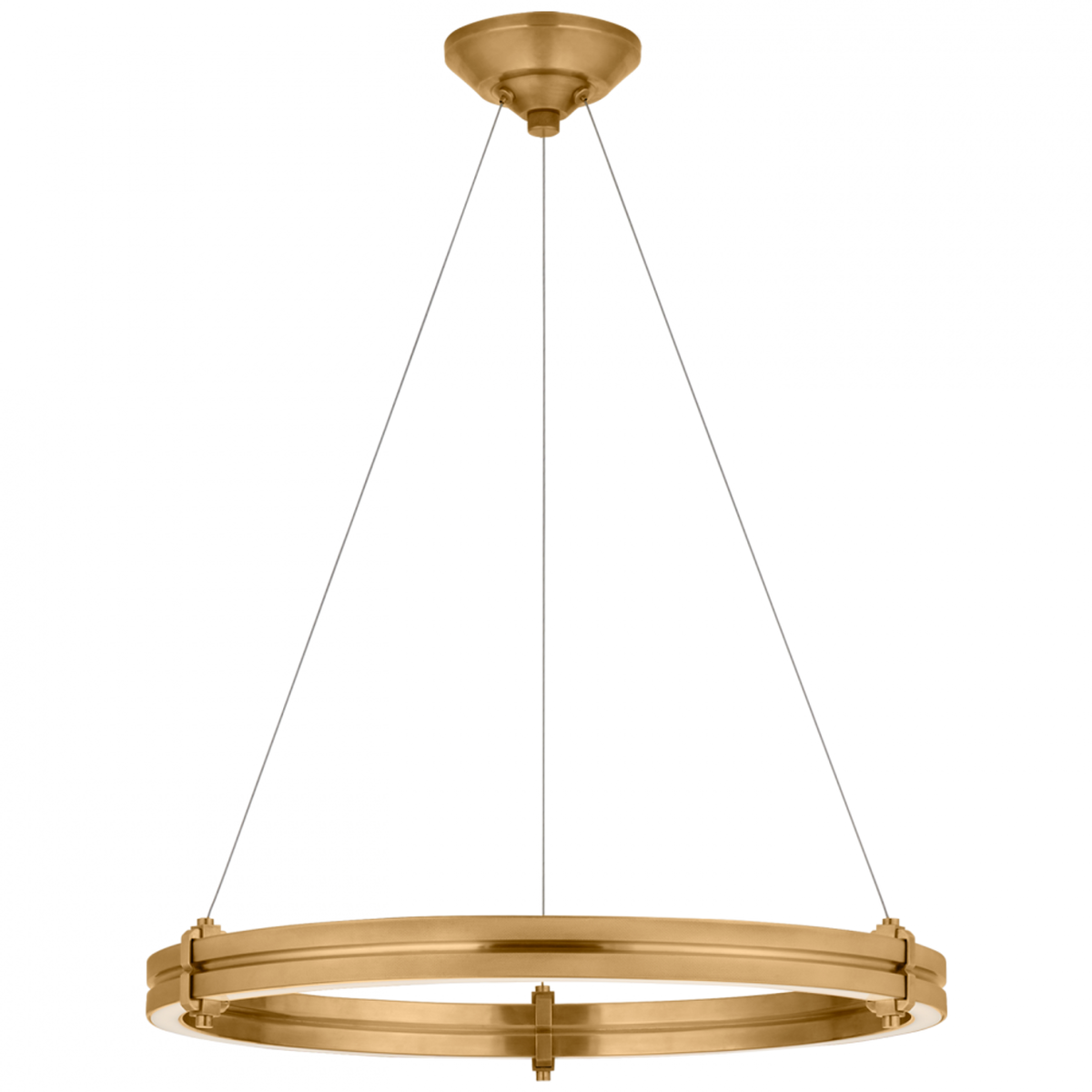 Paxton 24" Ring Chandelier - Natural Brass