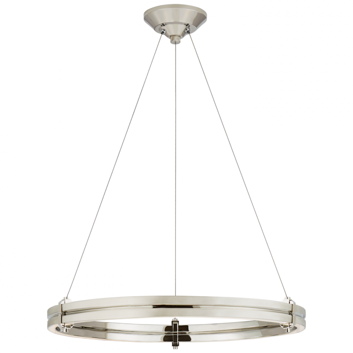 Paxton 24" Ring Chandelier - Polished Nickel
