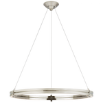 Paxton 32" Ring Chandelier - Natural Brass