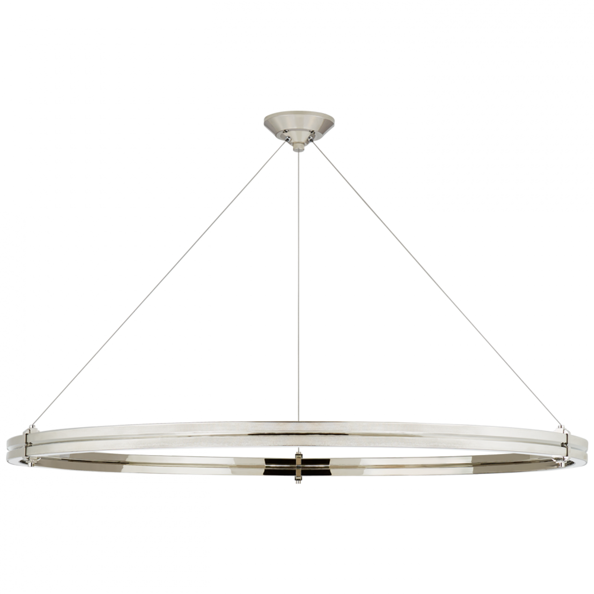 Paxton 48" Ring Chandelier - Polished Nickel