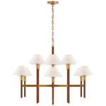 Allen Large Chandelier - Polished Nickel