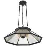 Rivington Medium Eight-Paneled Chandelier - Bronze