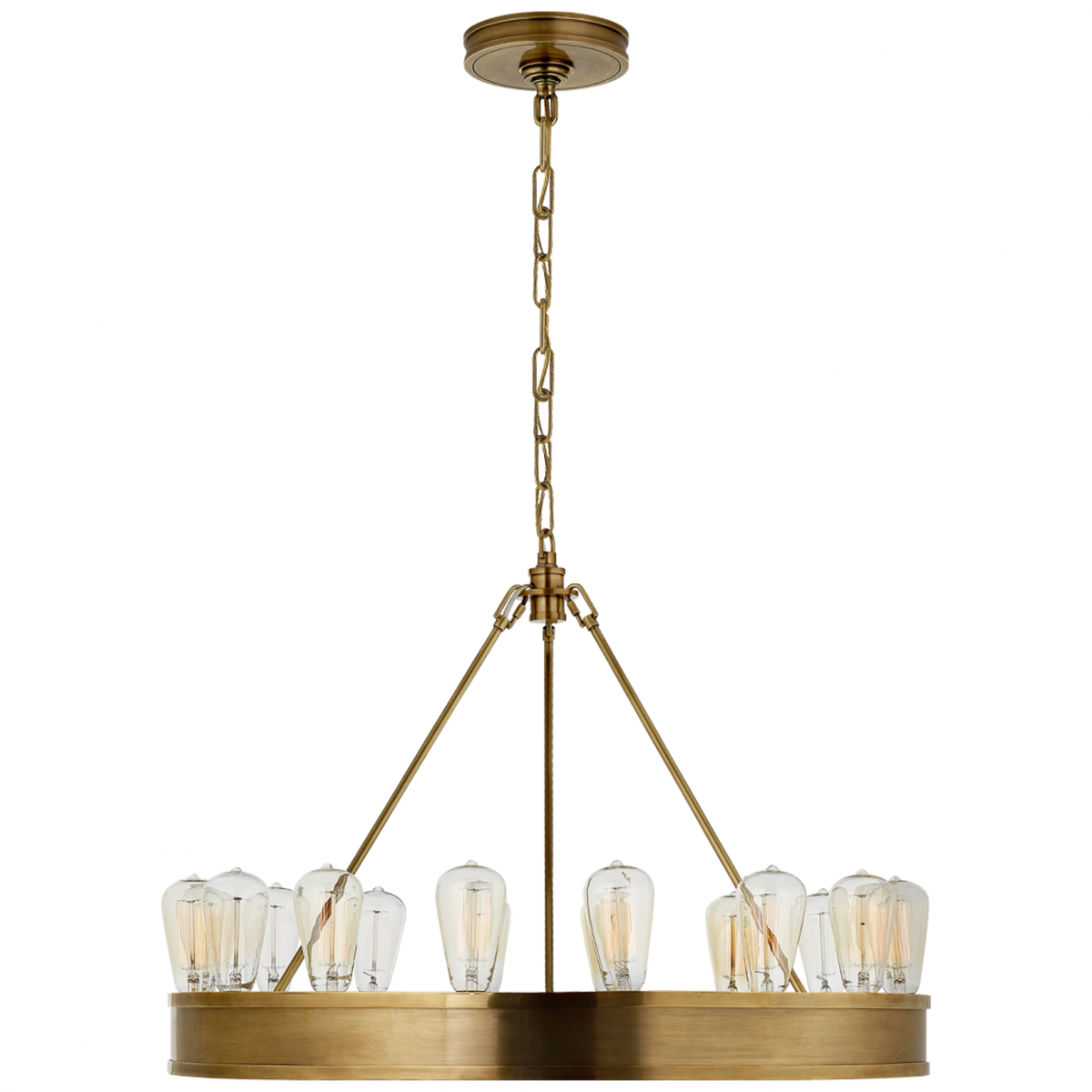 Allen Large Tiered Chandelier - Polished Nickel