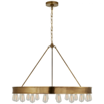 Roark 40" Modular Ring Chandelier - Natural Brass